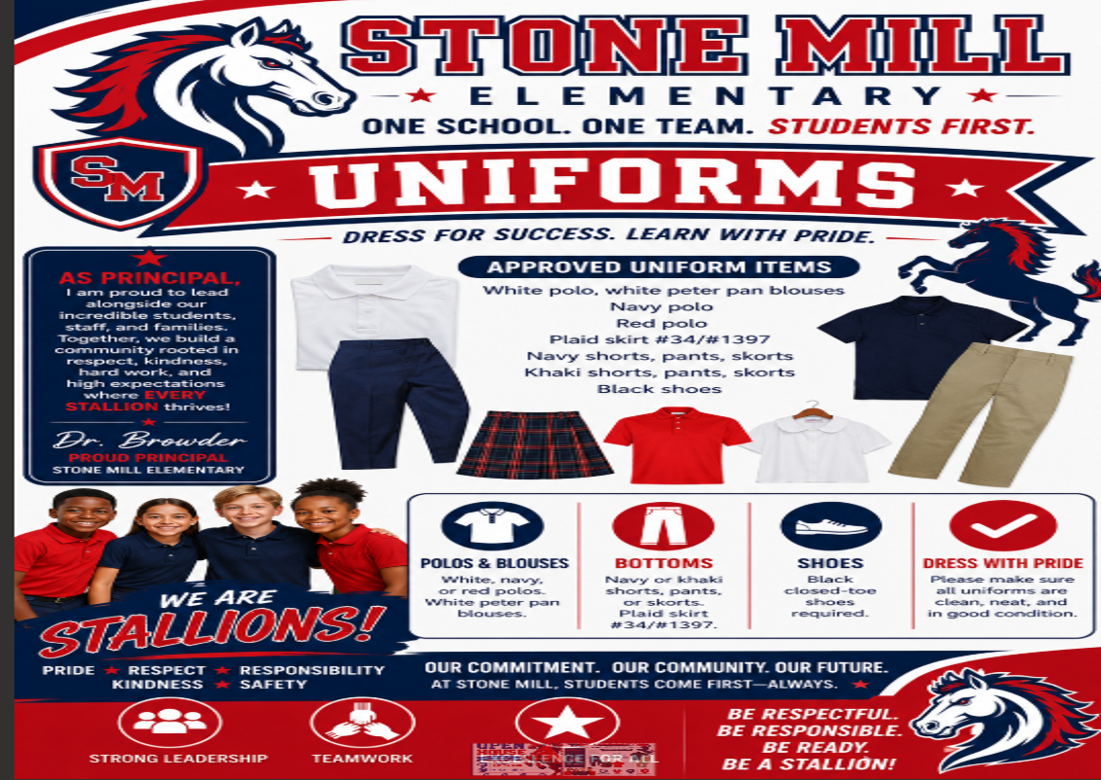 Stone Mill Uniforms 2026-2027